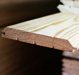 Имитация бруса из дерева ореха