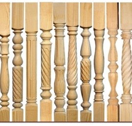 Столб-колонна для лестниц из сосны